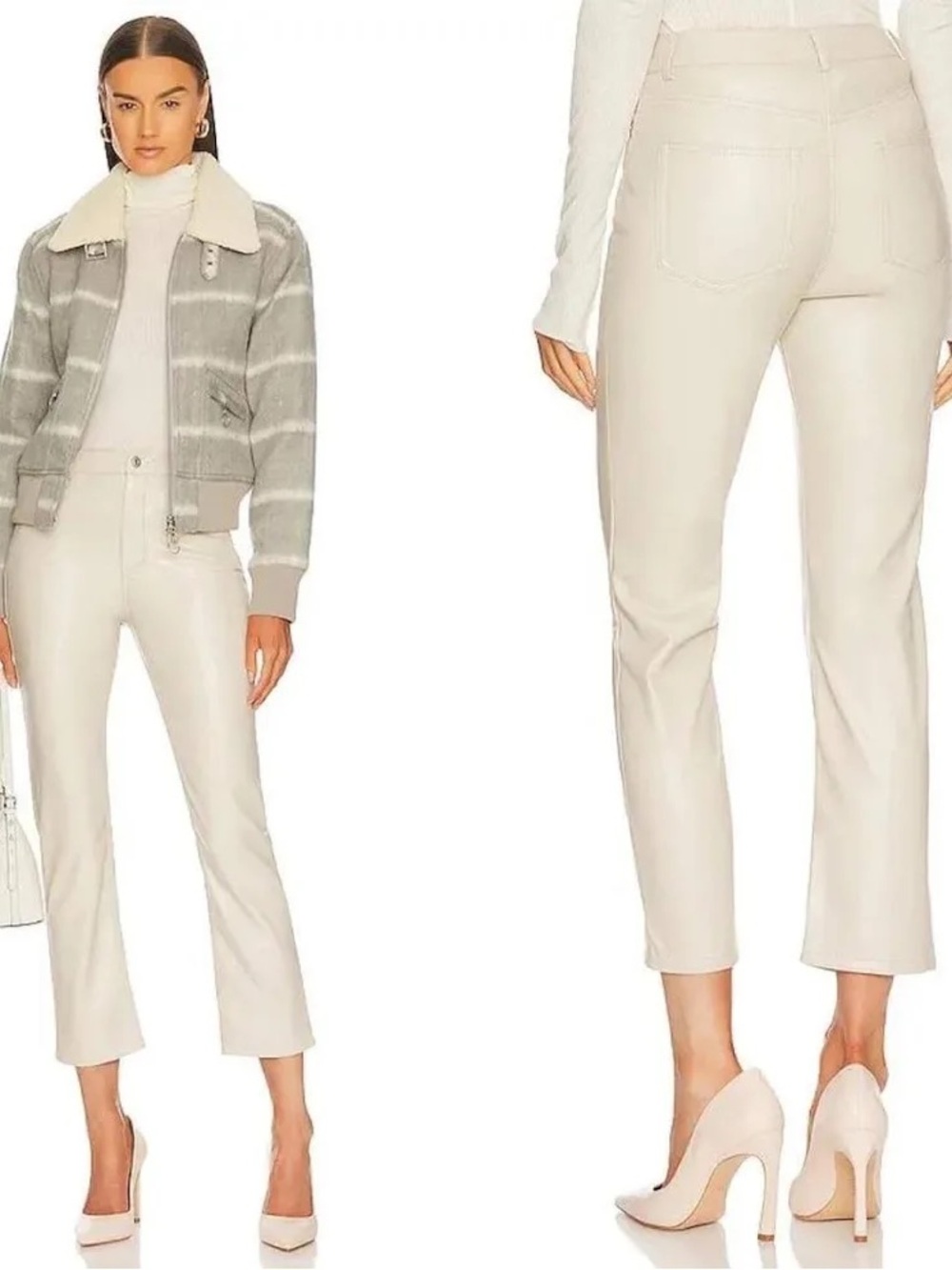 Johnathan Simkhai River High-Rise Vegan Leather Stretch Pants